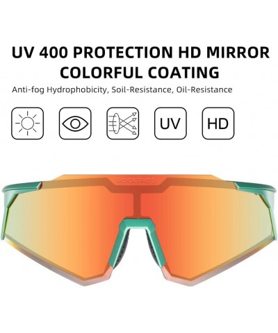 Polarized Sunglasses for Men Women UV Protection Cycling Sunglasses Sport Glasses Green Yellow $13.34 Sport