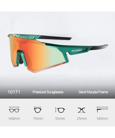 Polarized Sunglasses for Men Women UV Protection Cycling Sunglasses Sport Glasses Green Yellow $13.34 Sport