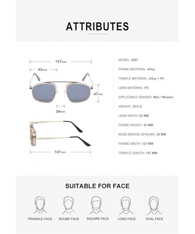 Retro Punk Men and Women Sunglasses Vacation Beach Party Decorative Sunglasses (Color : F, Size : 1) 1 F $14.33 Designer