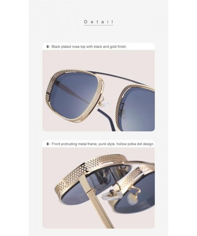 Retro Punk Men and Women Sunglasses Vacation Beach Party Decorative Sunglasses (Color : F, Size : 1) 1 F $14.33 Designer