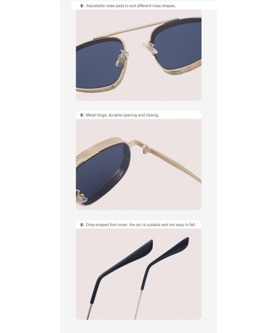 Retro Punk Men and Women Sunglasses Vacation Beach Party Decorative Sunglasses (Color : F, Size : 1) 1 F $14.33 Designer