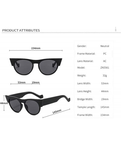 Fashion Oval Frame Men and Women Outdoor Small Frame Sunglasses (Color : B, Size : 1) 1 E $16.55 Designer