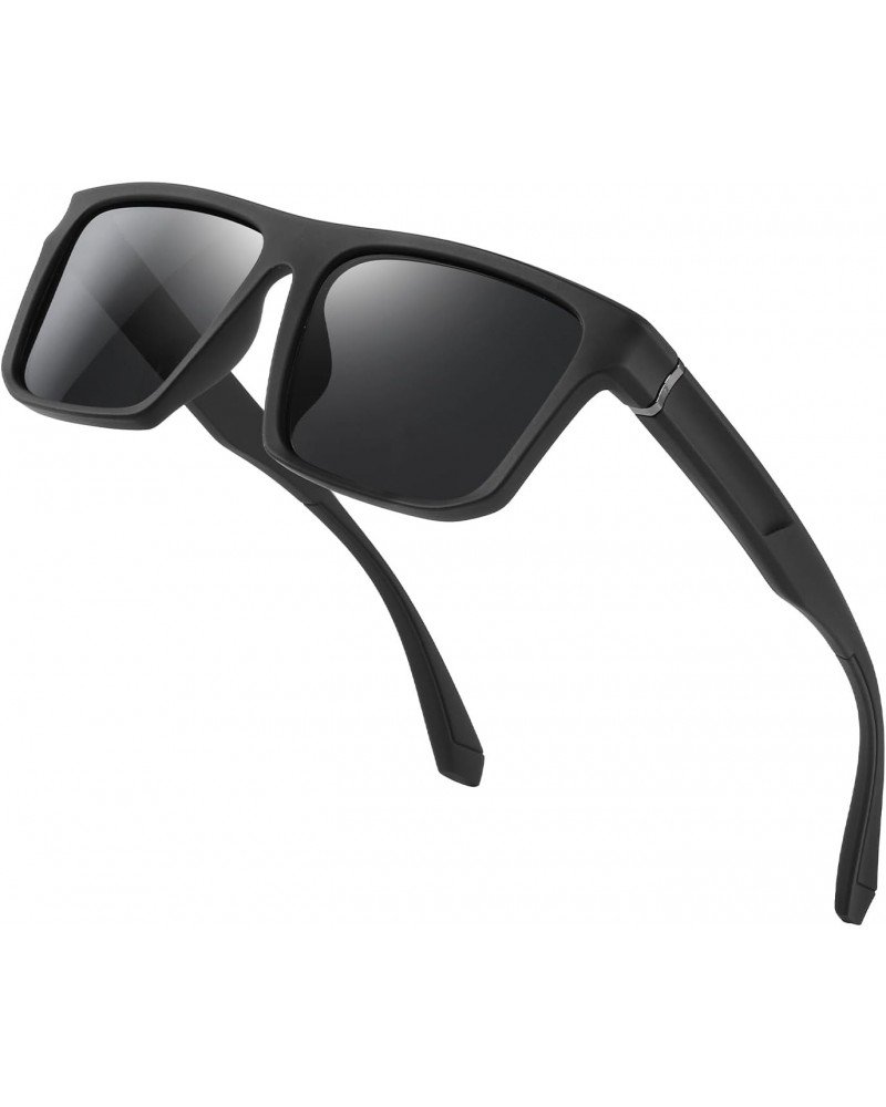 Rectangular Polarized Sports Sunglasses for Men and Women with UV Protection $8.84 Rectangular