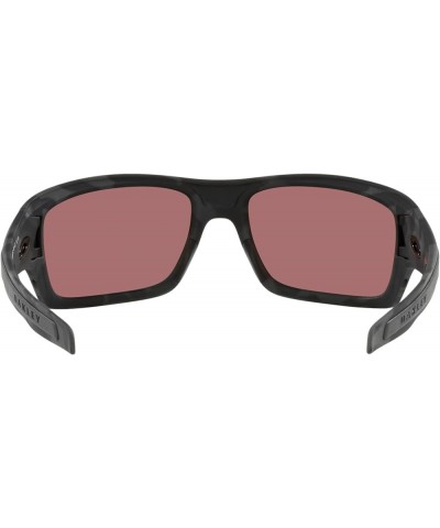 Men's Oo9263 Turbine Rectangular Sunglasses Matte Black Camo/Prizm Deep Water Polarized $61.70 Rectangular