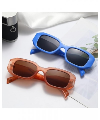 Prismatic Small Frame Square Sunglasses for Men and Women (Color : E, Size : 1) 1 I $15.25 Designer