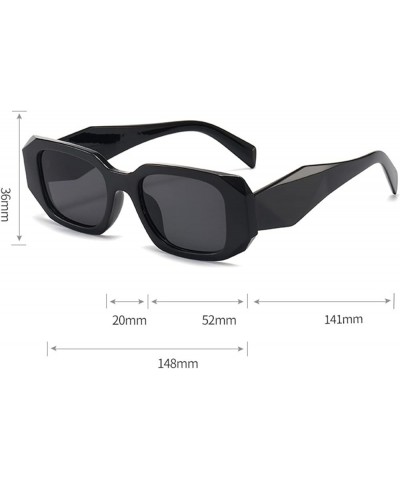 Prismatic Small Frame Square Sunglasses for Men and Women (Color : E, Size : 1) 1 I $15.25 Designer