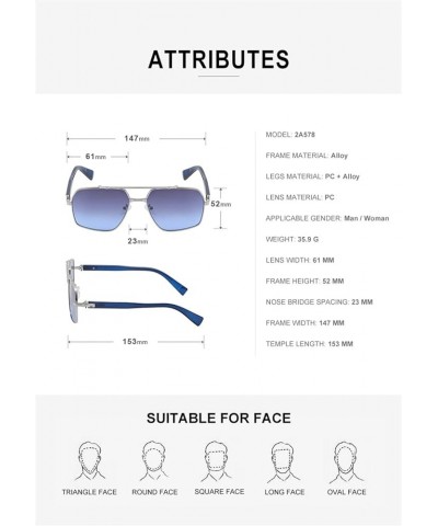 Retro Metal Cycling Driving Sunglasses Outdoor Holiday Decoration Sunglasses (Color : F, Size : 1) 1 C $21.20 Designer