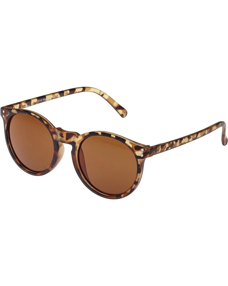 Women's Skinny Madison Retro Non Polarized Sunglasses 50 Tortoise Brown $13.57 Designer