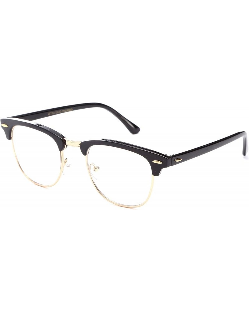 Babo" Slim Oval Style Celebrity Fashionista Pattern Temple Reading Glasses Vintage Black/Gold $7.64 Square