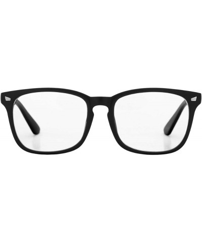 Non-prescription Glasses Clear Frame Glasses for Women Men B2| Matte Black $9.35 Square