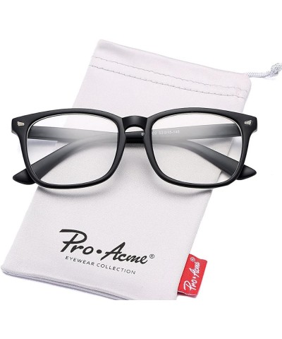 Non-prescription Glasses Clear Frame Glasses for Women Men B2| Matte Black $9.35 Square