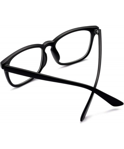 Non-prescription Glasses Clear Frame Glasses for Women Men B2| Matte Black $9.35 Square