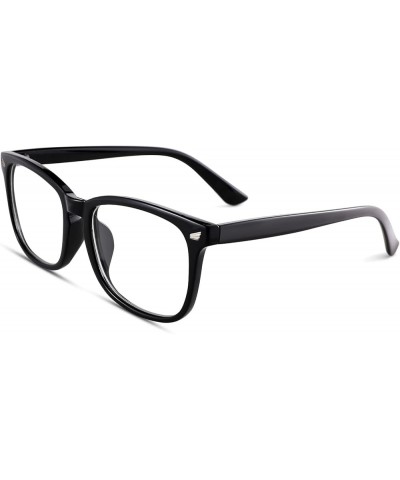 Non-prescription Glasses Clear Frame Glasses for Women Men B2| Matte Black $9.35 Square