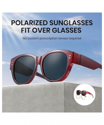 Polarized Sunglasses Fit Over Glasses for Nearsighted People UV Protection Driving Sunglasses for Prescription Glasses 1112 -...