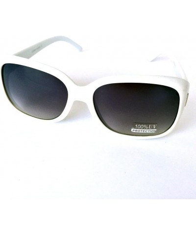 CTS24313 UV400 Sunglasses Unisex Fashion Style White Black $7.58 Designer