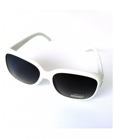 CTS24313 UV400 Sunglasses Unisex Fashion Style White Black $7.58 Designer