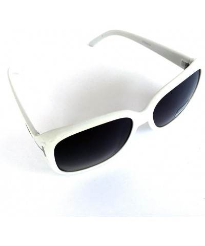 CTS24313 UV400 Sunglasses Unisex Fashion Style White Black $7.58 Designer