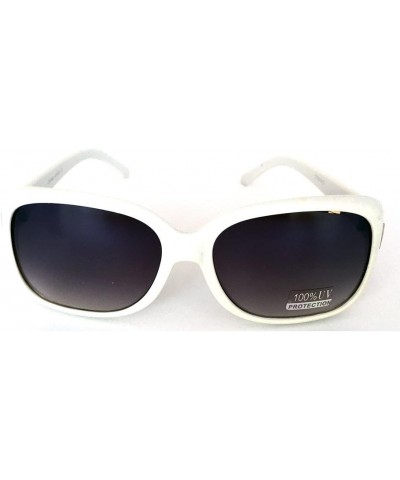 CTS24313 UV400 Sunglasses Unisex Fashion Style White Black $7.58 Designer