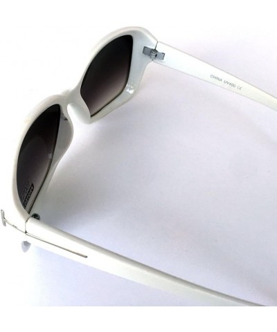 CTS24313 UV400 Sunglasses Unisex Fashion Style White Black $7.58 Designer