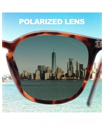 Polarized Square Style Sunglasses Acetate Full Frame For Men Women Full Rimmed UV400 Protection Green Lens/Tortoise Frame $14...