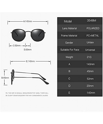 Vintage Men Polarized Sunglasses Fashion Round Metal Frame Driving Sun Glasses Male Goggle Eyewear 1-shl3548m-c6 $12.97 Recta...