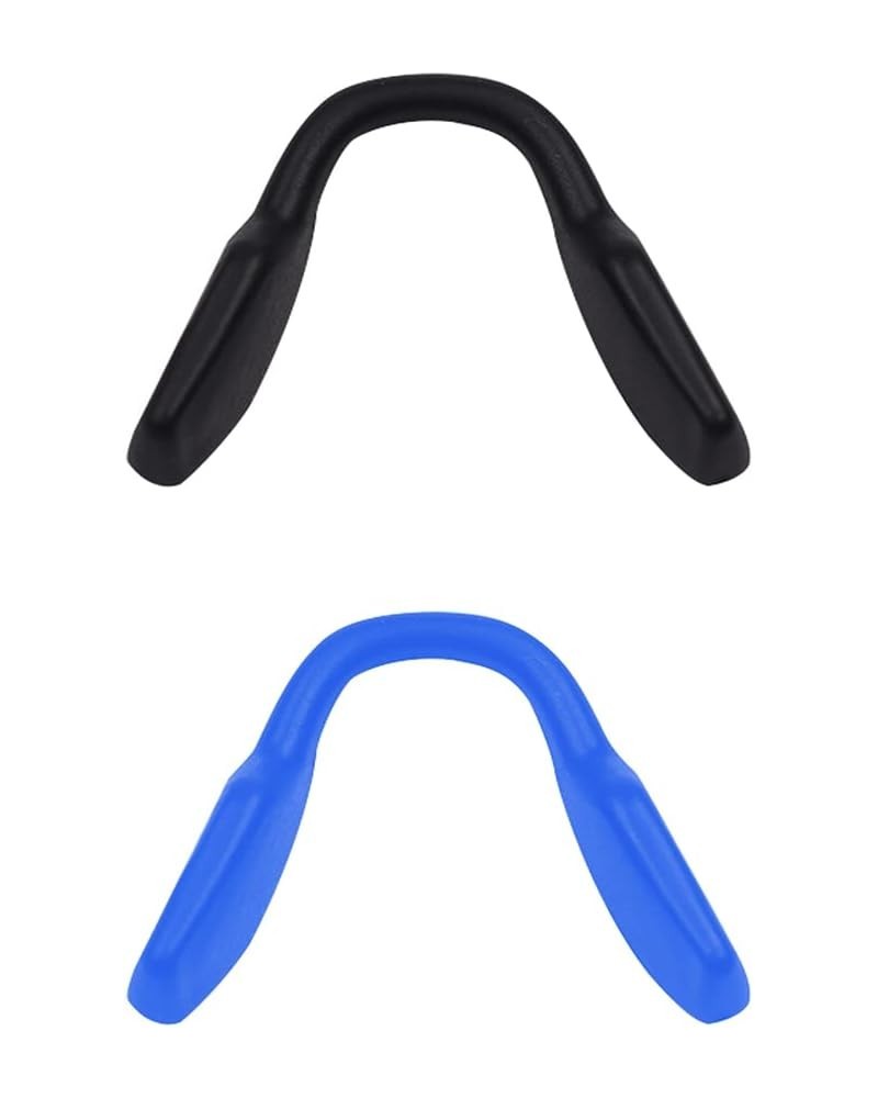 Replacement Nosepieces Compatible with Oakley Portal X OO9460 Sunglasses - Black & Sky Blue Black & Blue Euro Fit $9.63 Goggle