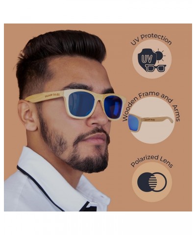 Wood Sunglasses for Men and Women - Polarized Wooden Sunglasses for Men, Wood Frame Sunglasses for Men, 27 Designs All-wood: ...