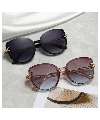 Woman Large Frame Cat Eye Outdoor Sunglasses (Color : A, Size : 1) 1 G $14.97 Designer