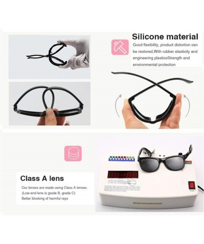 0-36 Months Baby Polarizrd Round Flower Sunglasses with Belt Flexible Durable TPEE Frame Mirrored UV400 TAC Lens Infant Eyewe...