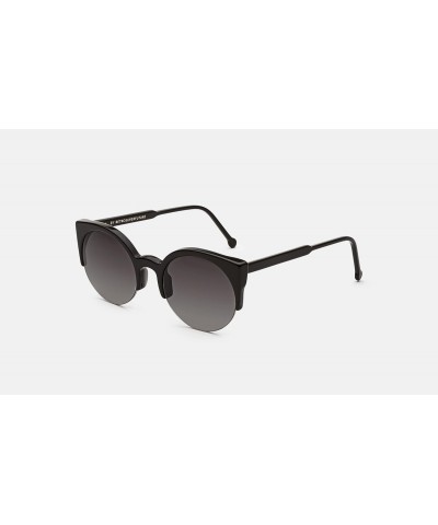 Super Sunglasses Women's Lucia Sunglasses, Black, One Size $66.61 Round