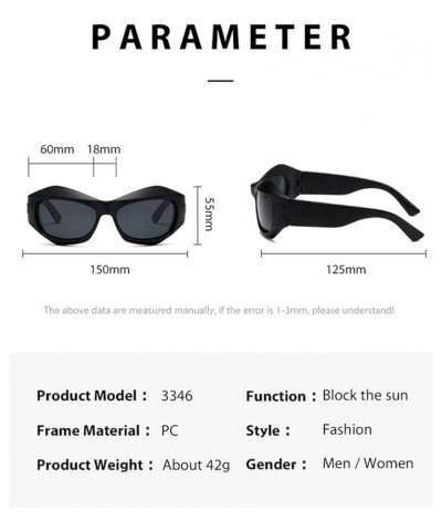 Cat Eye Punk Men and Women Outdoor Sports Fashion Sunglasses (Color : C, Size : 1) 1 H $18.82 Sport