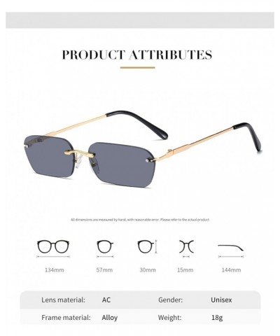 Square Frame Men and Women Sunglasses Street Shooting Vacation Sunshade Decoration (Color : D, Size : Medium) Medium D $15.62...