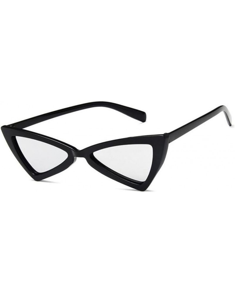 Women/Men Sunglasses Fashion Bow Frame UV400 Anti-glare Lens Glasses Black&silver $6.54 Butterfly