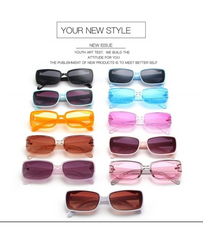 Fashion Hip-hop Men and Women Sunglasses Small Frame Outdoor Holiday Decorative Sunglasses (Color : E, Size : 1) 1 H $16.24 D...