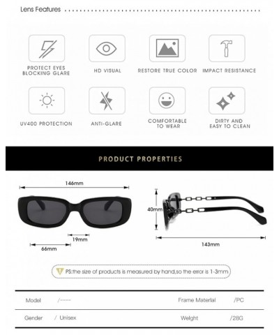 Square Frame Fashion Street Fashion Sunglasses for Men and Women Outdoor Sunshade (Color : A, Size : Medium) Medium D $19.62 ...