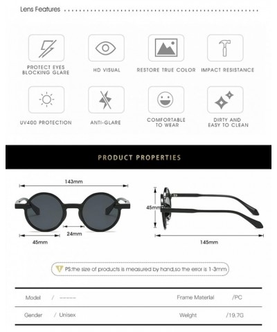 Women's Round Outdoor Fashion Decorative Sunglasses (Color : 2, Size : 1) 1 2 $13.12 Designer