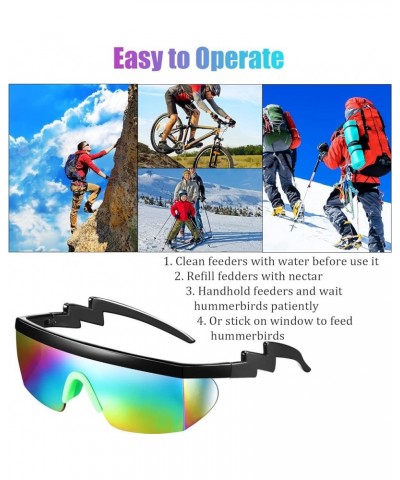 3 Pairs Retro Semi Rimless Sunglasses 80s 90s Zigzag Sunglasses Colored Transparent Lens Glasses for Men Women Bright Color $...