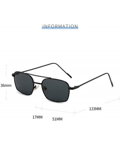 Retro Small Frame Men's and Women's Metal Sunglasses Outdoor Street Shooting Beach Driving Glasses (Color : E, Size : Medium)...