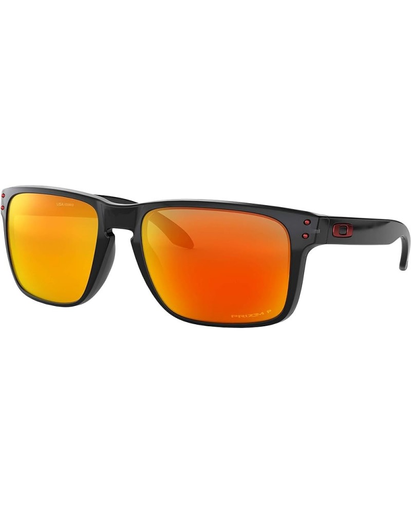 Men's Oo9417 Holbrook XL Square Sunglasses Black Ink/Red/Prizm Ruby Polarized $62.54 Square