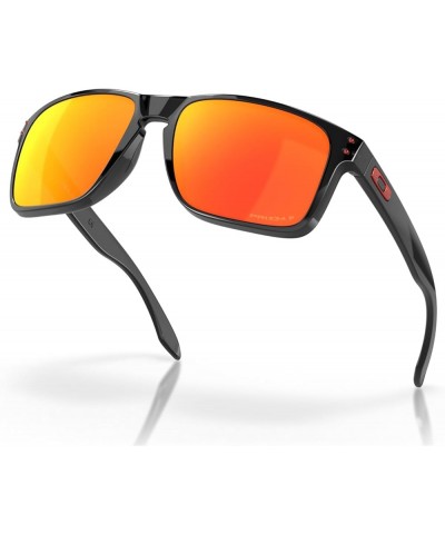 Men's Oo9417 Holbrook XL Square Sunglasses Black Ink/Red/Prizm Ruby Polarized $62.54 Square