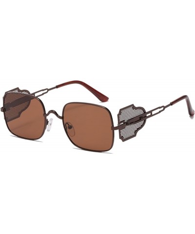 Metal Retro Punk Men and Women Sunglasses Fashion Photo Accessories Sunglasses (Color : A, Size : 1) 1 C $13.10 Designer