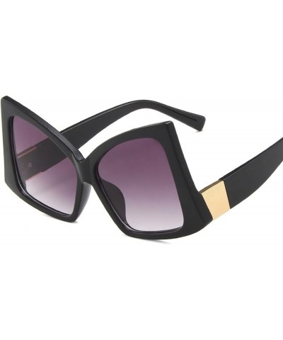 Large Frame Fashion Outdoor Holiday Party Sunglasses for Men and Women (Color : D, Size : 1) 1 B $14.33 Designer