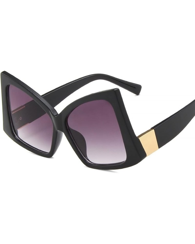 Large Frame Fashion Outdoor Holiday Party Sunglasses for Men and Women (Color : D, Size : 1) 1 B $14.33 Designer