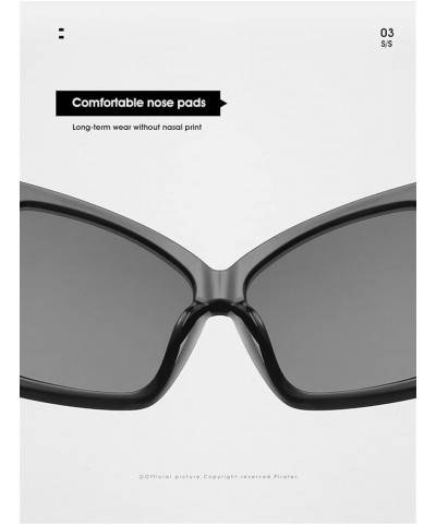 Large Frame Fashion Outdoor Holiday Party Sunglasses for Men and Women (Color : D, Size : 1) 1 B $14.33 Designer