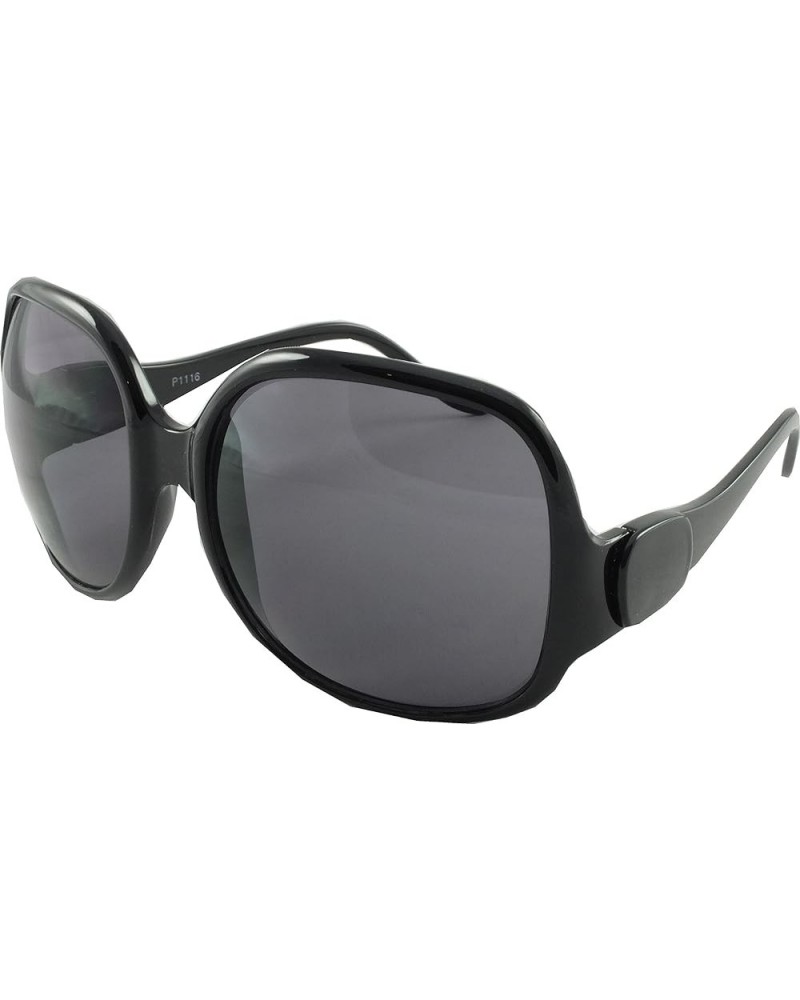 Women's Oversized 'Bastedo' Style Non Polarized Sunglasses 50 Black Black $12.19 Oversized