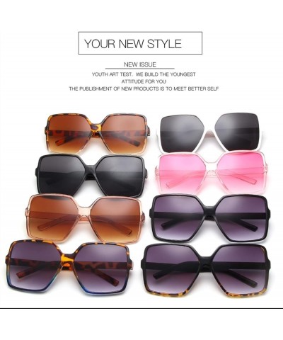 Fashion Decorative Sunglasses Retro Large Frame Sunglasses for Men and Women (Color : B, Size : 1) 1 B $15.05 Designer