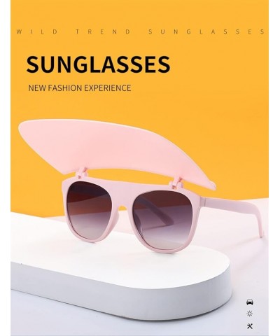 Flip Outdoor Sports Sunshade Men's and Women's Sunglasses Sunglasses Womens (Color : D, Size : Medium) Medium Navy $17.45 Sport