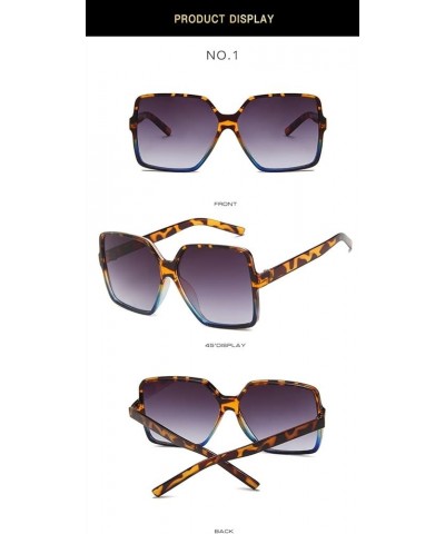 Fashion Decorative Sunglasses Retro Large Frame Sunglasses for Men and Women (Color : B, Size : 1) 1 B $15.05 Designer