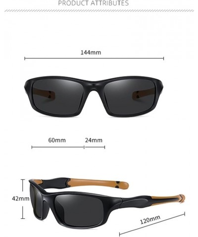 Sports Polarized Men's Outdoor Cycling Sunglasses (Color : A, Size : Medium) Medium B $16.50 Designer