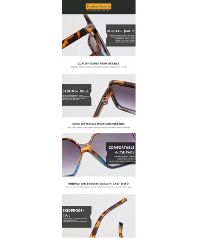 Fashion Decorative Sunglasses Retro Large Frame Sunglasses for Men and Women (Color : B, Size : 1) 1 B $15.05 Designer